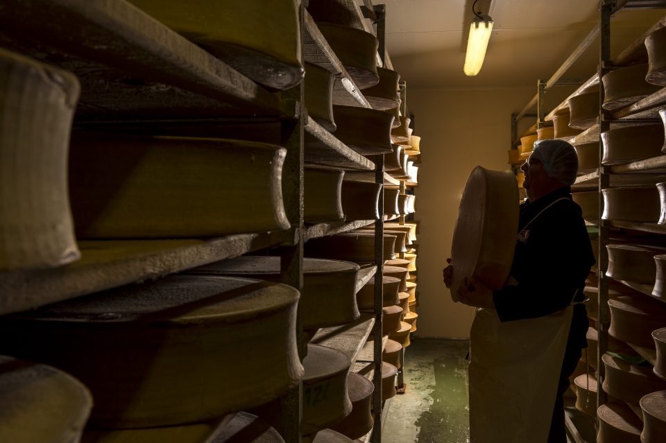 Affinage Beaufort fromage Pochat et fils 